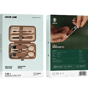 کیت مانیکور 7 کاره گرین لاین Green Lion 7in1 Manicure Kit 0928